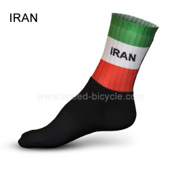جوراب دوچرخه سواری تیم ایران مشکی