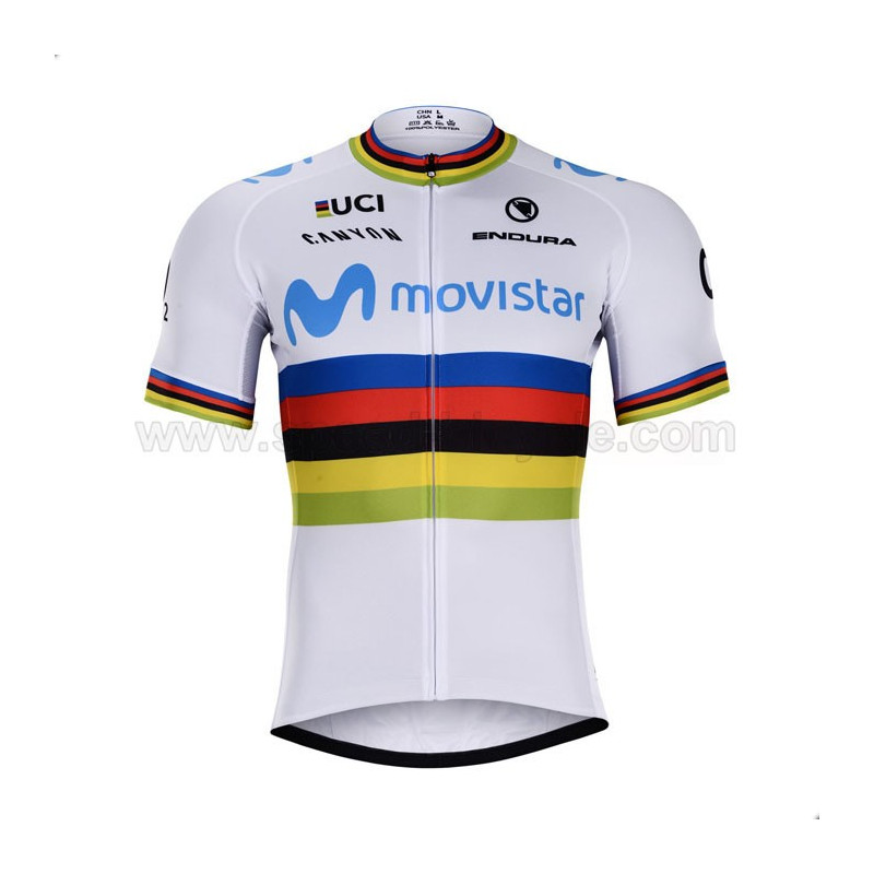 پیراهن و شورت دوچرخه سواری قهرمان جهان Movistar