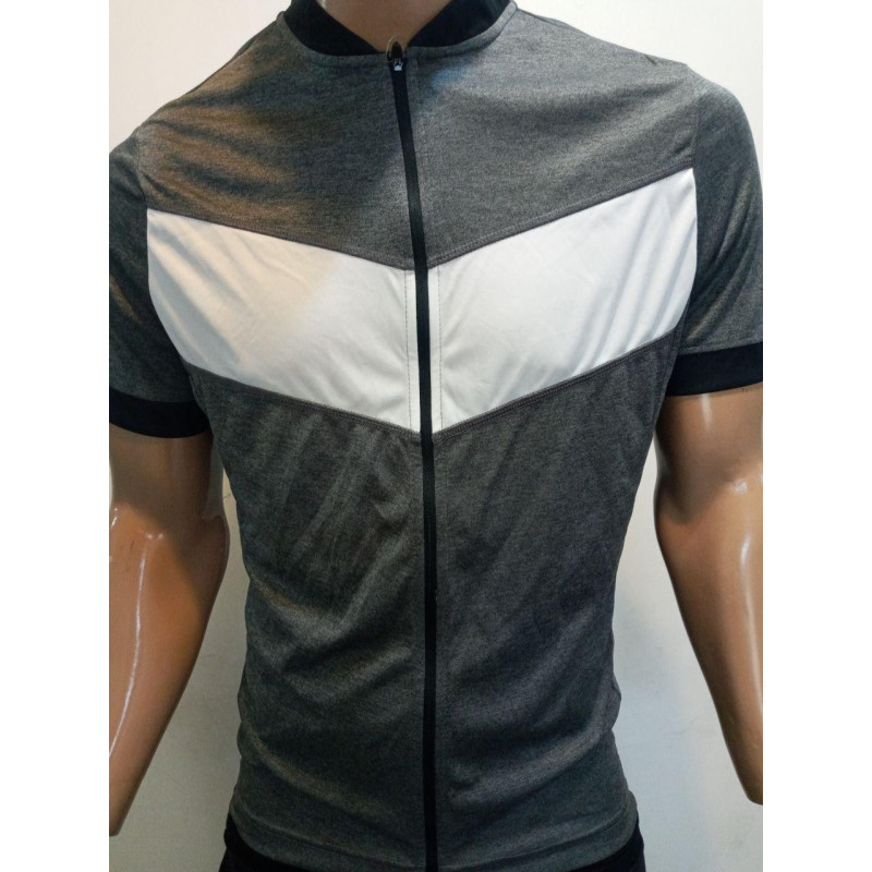 پیراهن آستین کوتاه دوچرخه سواری کرین تمام زیپ